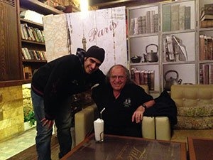Jack and Mohammed at TITLE Cafe, Riyadh, Saudi Arabia 12-13