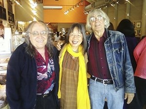 Jack Foley, Clara Hsu and Ivan Arguelles at Saul's, 06-05-13